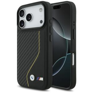 Другие товары BMW  BMW M Carbon Line & Logo MagSafe Case for iPhone 17 Pro - Yellow 