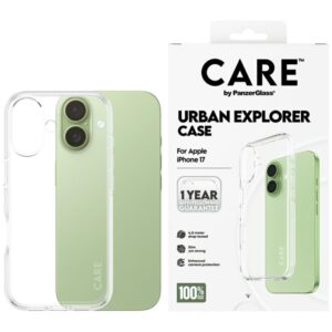 Kitos prekės Panzer Glass  CARE by PanzerGlass Flagship Urban Explorer Case w. Clear Frame for iPhone 17 - transparent 