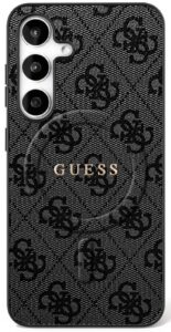 Другие товары Guess  Guess 4G Ring Classic Logo MagSafe case for Samsung Galaxy S25 FE - black 