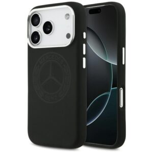 Citas preces Mercedes-Benz  Mercedes Silicone Vintage Logo MagSafe Case for iPhone 17 Pro - Black 