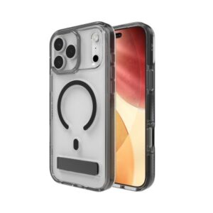 Other goods Zagg  ZAGG Santa Cruz Snap KS MagSafe Case with Stand for iPhone 17 Pro Max - Clear and Black 