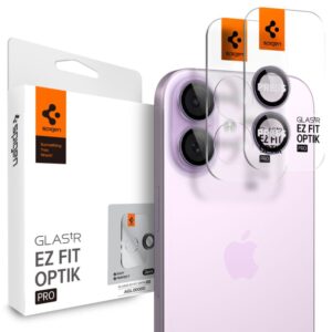 Citas preces Spigen  Spigen Optik Pro GLAS.TR ”EZ FIT” Camera Cover 2-pack for iPhone 16 / 16 Plus / 17 - Purple 