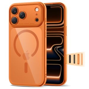 Citas preces Tech-Protect  Tech-Protect Magpeak Magsafe CC Case for iPhone 17 Pro - Transparent Orange 