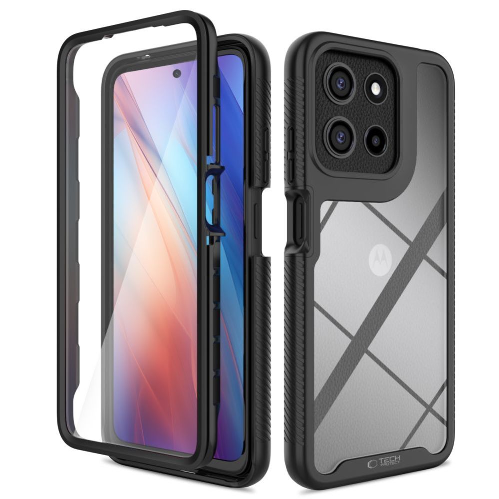 Citas preces Tech-Protect Tech-Protect Defense Case for Motorola Moto G15 / G15 Power / G05 / E15 - Black