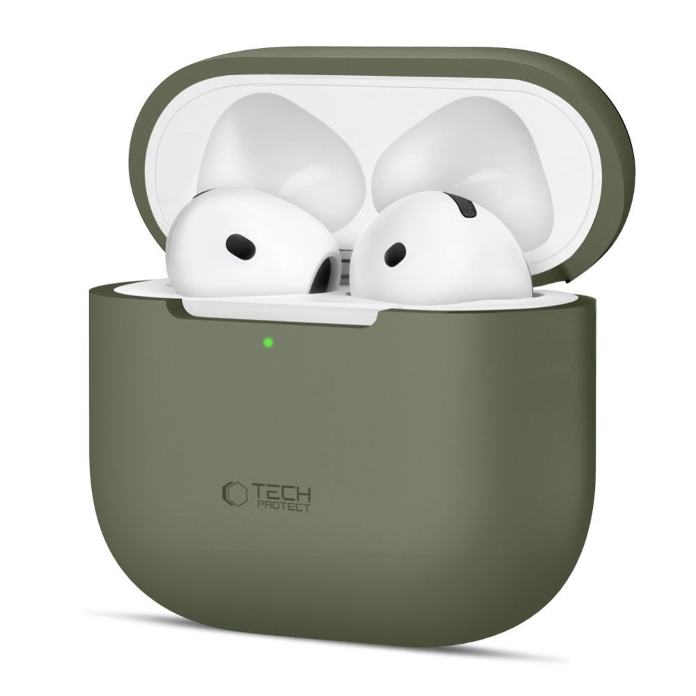 Citas preces Tech-Protect Tech-Protect Silicone Case for Apple AirPods 4 - Olive