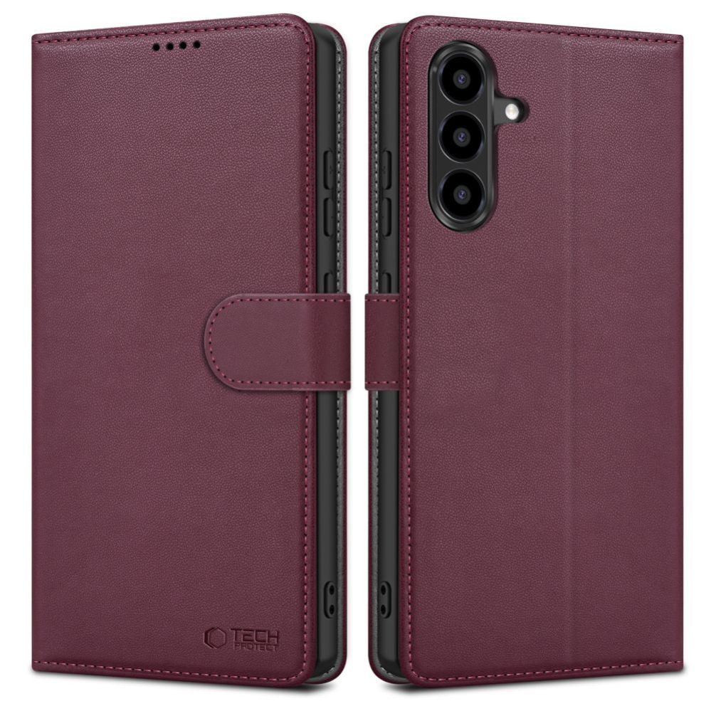 Citas preces Tech-Protect Tech-Protect Wallet Case for Samsung Galaxy A26 5G / A17 4G / 5G - Burgundy