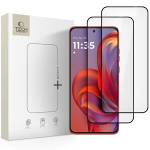 Citas preces Tech-Protect  Tech-Protect Glass Fit+ 2-pack tempered glass for Motorola Edge 50 Neo / 60 Neo - black 