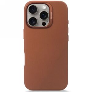 Citas preces Decoded  Decoded Leather Backcover case with MagSafe for iPhone 16 Pro - brown 