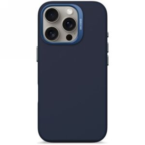 Kitos prekės Decoded  Decoded AntiMicrobial Silicone Backcover Case with MagSafe for iPhone 16 Pro - Navy Blue 