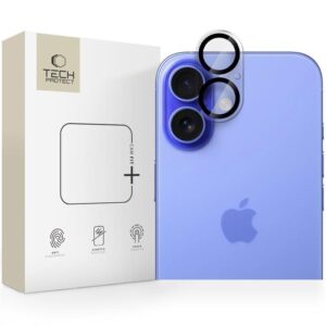 Citas preces Tech-Protect  Tech-Protect Cam Fit+ Camera Cover for iPhone 16 / 16 Plus - Transparent 
