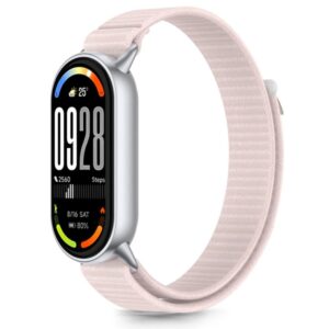 Citas preces Tech-Protect  Tech-Protect Nylon Pro Strap for Xiaomi Smart Band 8 / 9 / 10 / NFC - Pink Gray 