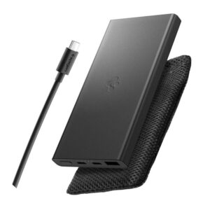 Kitos prekės Spigen  Spigen Essential EA2210 Power Bank 10000 mAh 22.5W - Black 