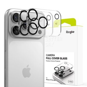 Kitos prekės Ringke  Ringke Camera Full Cover 2-pack for iPhone 17 Pro Max - Black 