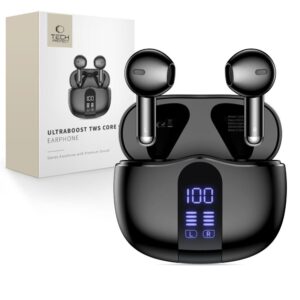 Kitos prekės Tech-Protect  Tech-Protect UltraBoost TWS Core G2 Headphones - Black 