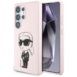 Citas preces Karl Lagerfeld  Karl Lagerfeld Silicone Graffiti Ikonik Printed Logo MagSafe Case for Samsung Galaxy S25 Ultra - Pink 