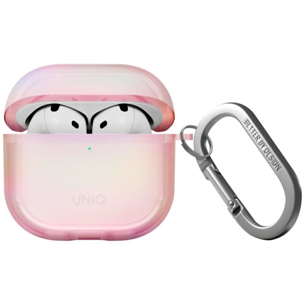Citas preces UNIQ Uniq Iridescia AirPods 4 Hang Case - Holo Pink