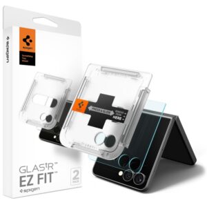 Kitos prekės Spigen  Spigen Glas.TR EZ Fit HD Tempered Glass 2-pack for Samsung Galaxy Z Flip 7 - Transparent 