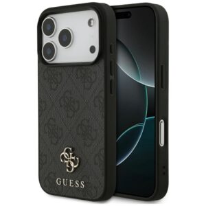 Kitos prekės Guess  Guess 4G Small Classic Logo MagSafe case for iPhone 17 Pro - black 