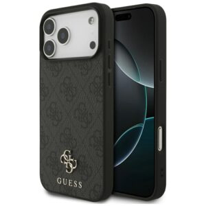 Kitos prekės Guess  Guess 4G Small Classic Logo MagSafe case for iPhone 17 Pro Max - black 