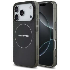 Другие товары Mercedes-Benz  AMG Double Layer Transparent Smocked MagSafe Case for iPhone 17 Pro - Black 