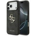 Citas preces Guess  Guess 4G Big Logo Case for iPhone 17 Pro Max - Black 