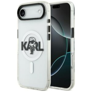 Kitos prekės Karl Lagerfeld  Karl Lagerfeld IML Karl Sketch Logo MagSafe Case for iPhone 17 Air - Transparent 