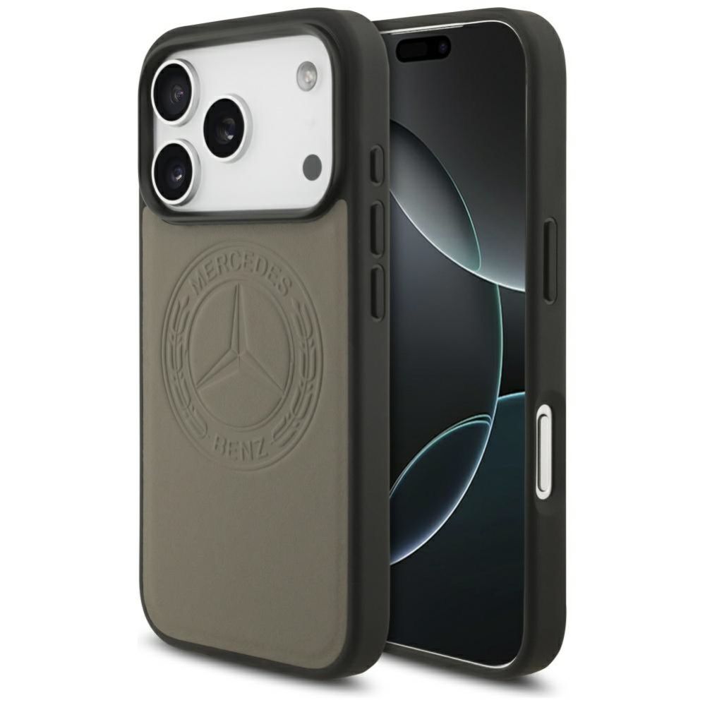 Muud kaubad Mercedes-Benz Mercedes Leather Vintage Logo MagSafe Case for iPhone 17 Pro - Beige