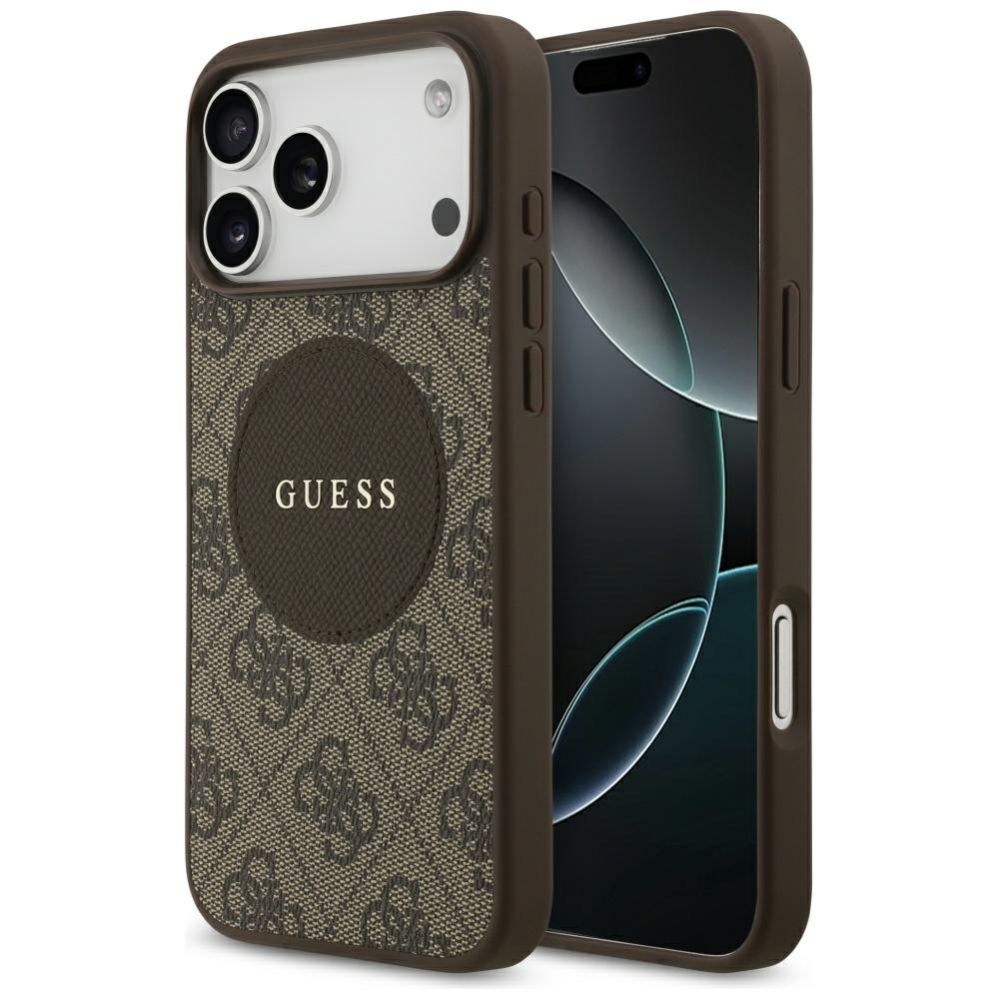 Muud kaubad Guess Guess 4G Circle Classic Logo MagSafe case for iPhone 17 Pro Max - brown