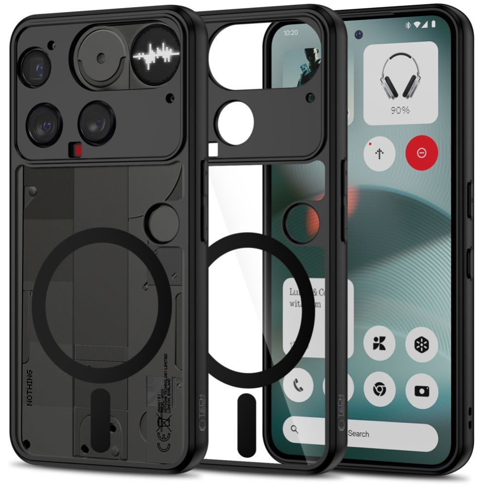 Muud kaubad Tech-Protect Tech-Protect MagMat MagSafe Case for Nothing Phone 3 - Black and Clear