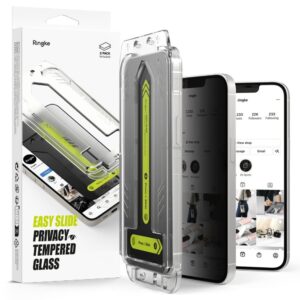 Kitos prekės Ringke  Ringke Easy Slide Privacy Glass 2-pack for iPhone 13 / 13 Pro / 14 / 16e 