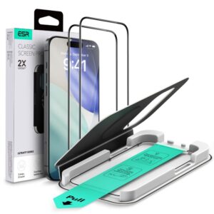 Citas preces ESR  ESR UltraFit Tempered Glass 2-pack for iPhone 17 Pro - transparent 