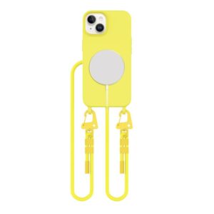 Citas preces Tech-Protect  Tech-Protect Magnecklace MagSafe Case for iPhone 15 - Yellow 