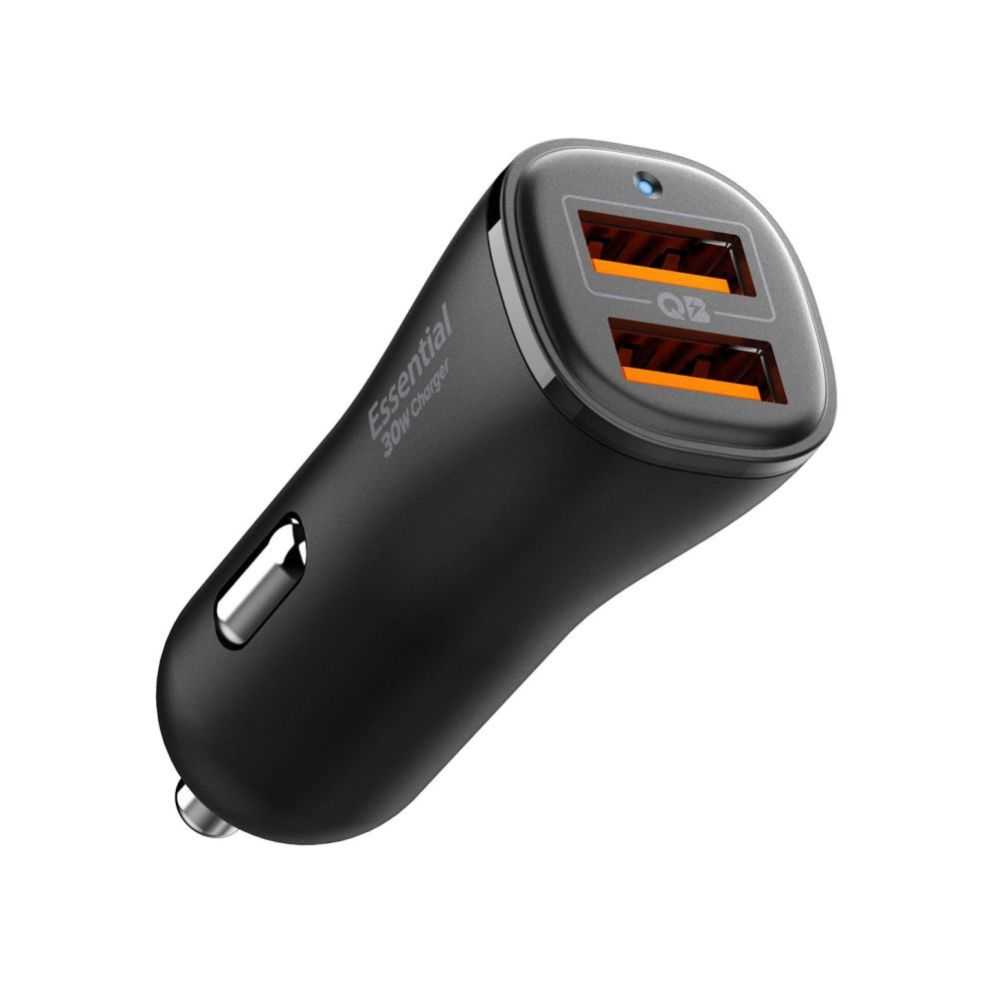Citas preces Spigen Spigen Essential EV302 30W 2-Port USB-A Car Charger - Black