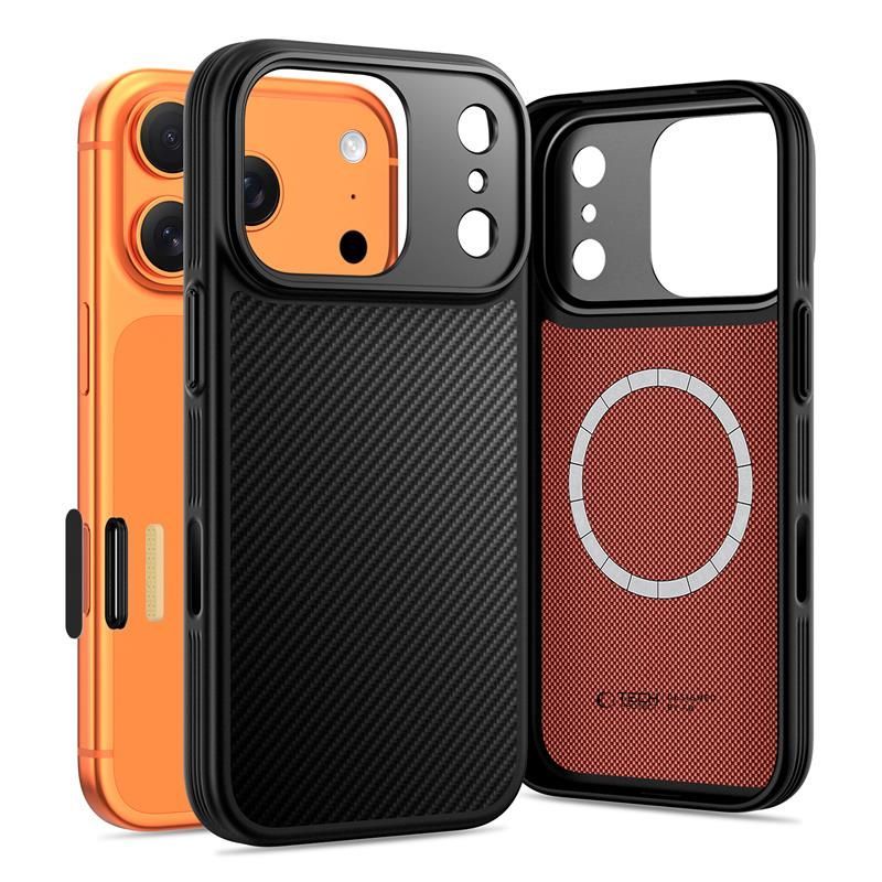 Citas preces Tech-Protect Tech-Protect Kevlar Aramid MagSafe case for iPhone 17 Pro Max - black