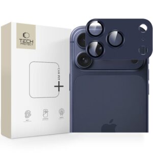 Citas preces Tech-Protect  Tech-Protect Camfull Fit+ Camera Lens Glass for iPhone 17 Pro - Navy Blue 