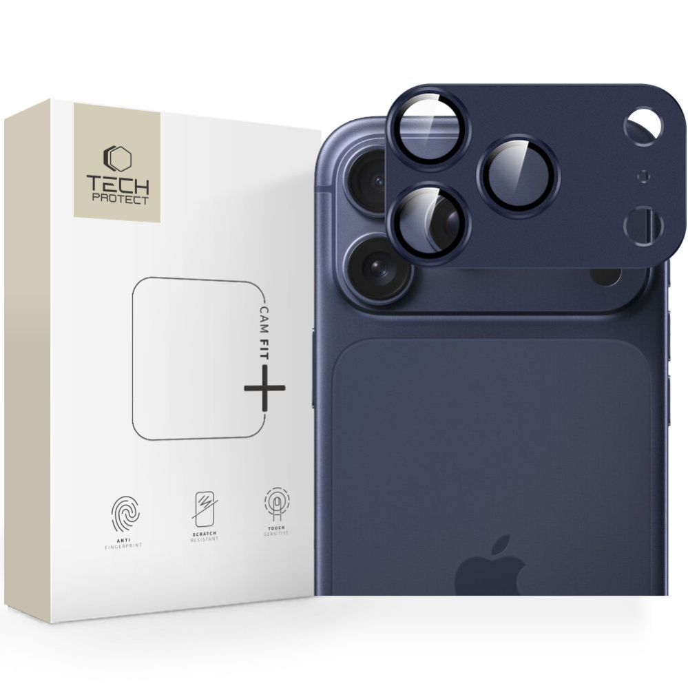 Muud kaubad Tech-Protect Tech-Protect Camfull Fit+ Camera Lens Glass for iPhone 17 Pro - Navy Blue