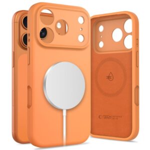 Citas preces Tech-Protect  Tech-Protect Silicone MagSafe Case for iPhone 17 Pro Max - Orange 