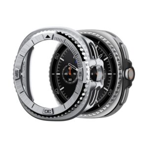 Kitos prekės Spigen  Spigen Bezel Tune Pro Pilot Cover for Samsung Galaxy Watch 8 Classic 46mm - Silver 