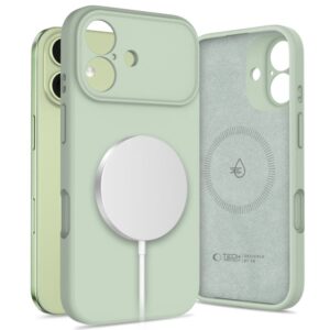 Citas preces Tech-Protect  Tech-Protect Silicone MagSafe Case for iPhone 17 - Green 