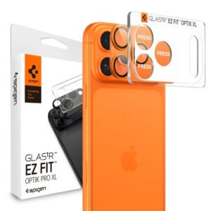 Citas preces Spigen  Spigen Optik Pro XL Camera Lens Glass for iPhone 17 Pro - Orange 
