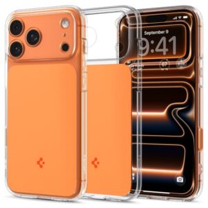 Citas preces Spigen  Spigen Thin Fit MagSafe Case for iPhone 17 Pro - Transparent Orange 