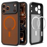Kitos prekės Spigen  Spigen Ultra Hybrid MagSafe Case for iPhone 17 Pro - Black and Orange 