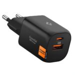 Citas preces Spigen  Spigen Essential EE352EU USB-C / USB-A 35W Wall Charger - Black 