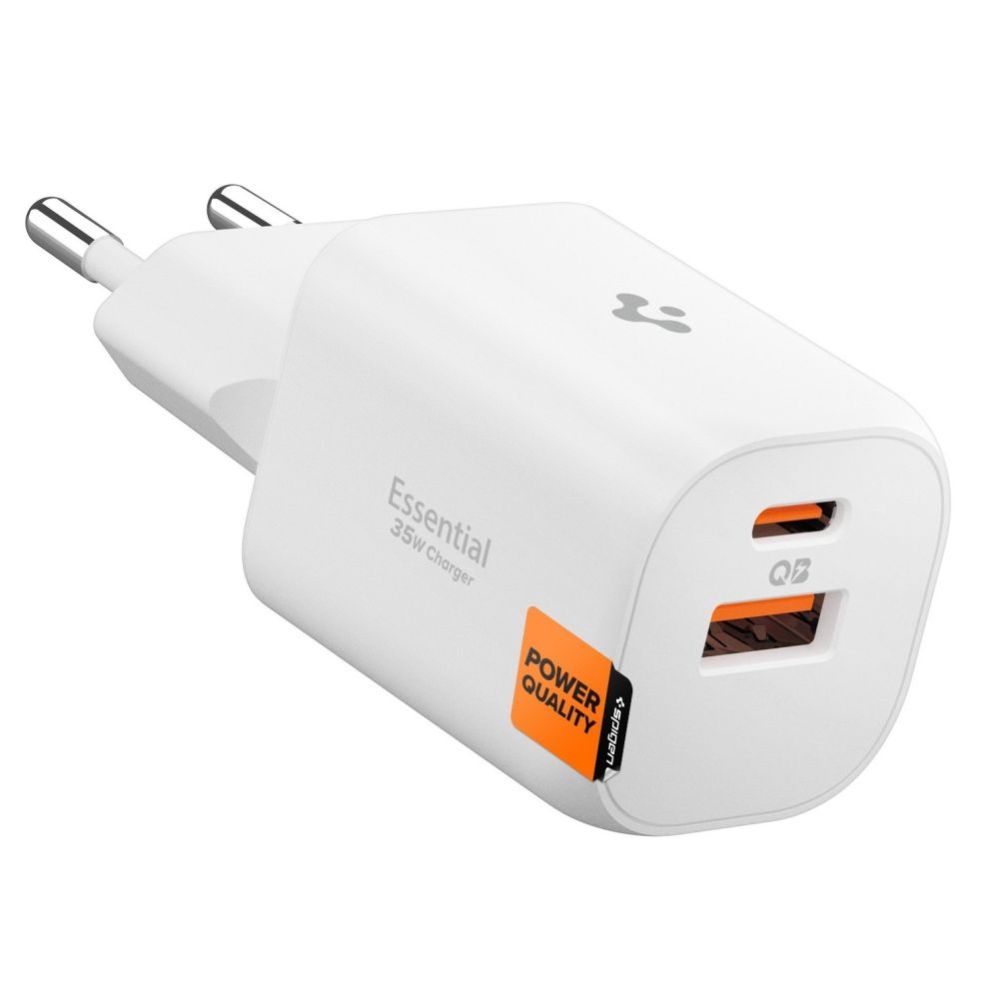 Citas preces Spigen Spigen Essential EE352EU USB-C / USB-A 35W Wall Charger - White