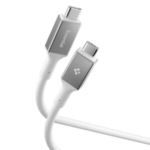 Kitos prekės Spigen  Spigen EB10020CC USB-C Cable 100W 200cm - White 