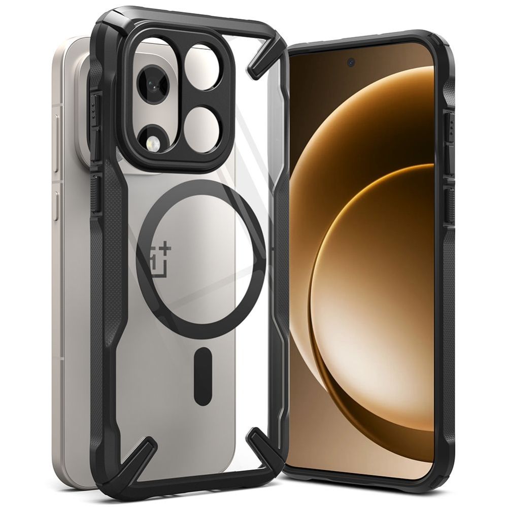 Citas preces Ringke Ringke Fusion X Magnetic MagSafe Case for OnePlus 15 - Clear Black