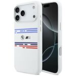Muud kaubad BMW  BMW M Silicon Horizontal Line MagSafe Case for iPhone 17 Pro Max - White 