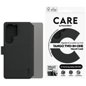 Kitos prekės Panzer Glass  CARE by PanzerGlass Feature Tango 2in1 Wallet Case for Samsung Galaxy S25 Ultra - Black 