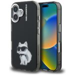Другие товары Karl Lagerfeld  Karl Lagerfeld IML Aquarelle Choupette & Logo iPhone 16 Case - Black 