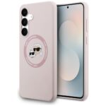 Other goods Karl Lagerfeld  Karl Lagerfeld Silicone Karl & Choupette Heads MagSafe Case for Samsung Galaxy S25 FE - Pink 